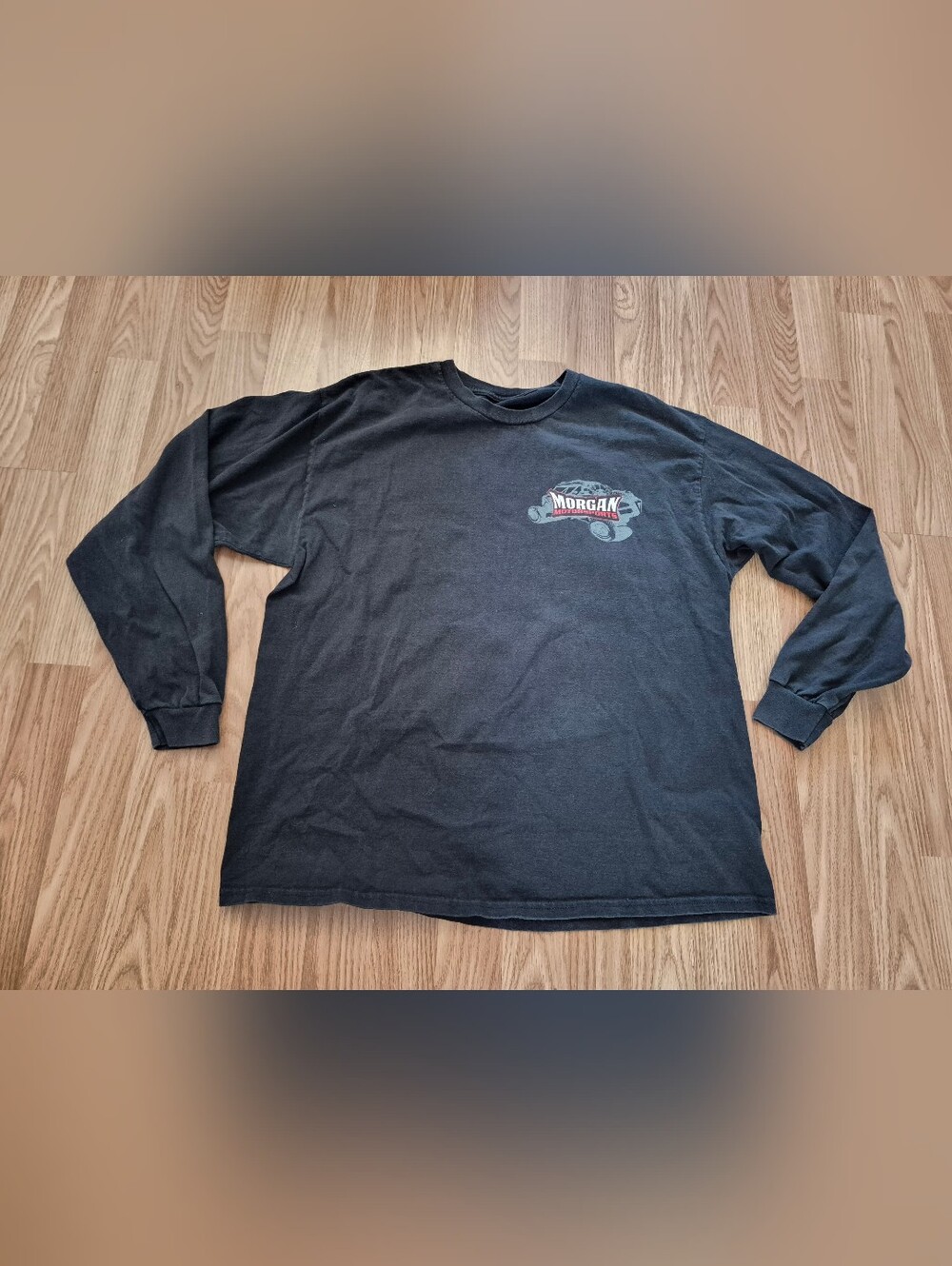 Morgan Motorsports Men's Long Sleeve Black Graphic Shirt
